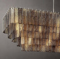 Sirene Glass Rectangular Chandelier 77