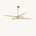 ROUSSEAU 8-LIGHT MOBILE ETCHED ROD CHANDELIER - King Lamps