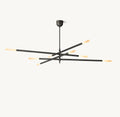 ROUSSEAU 8-LIGHT MOBILE ETCHED ROD CHANDELIER - King Lamps