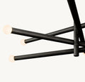 ROUSSEAU 8-LIGHT MOBILE ETCHED ROD CHANDELIER - King Lamps
