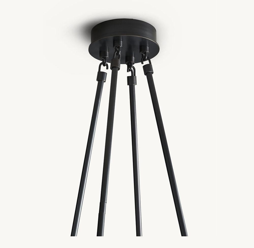 TROLCH DE VERRE ROUND CHANDELIER 58" - King Lamps