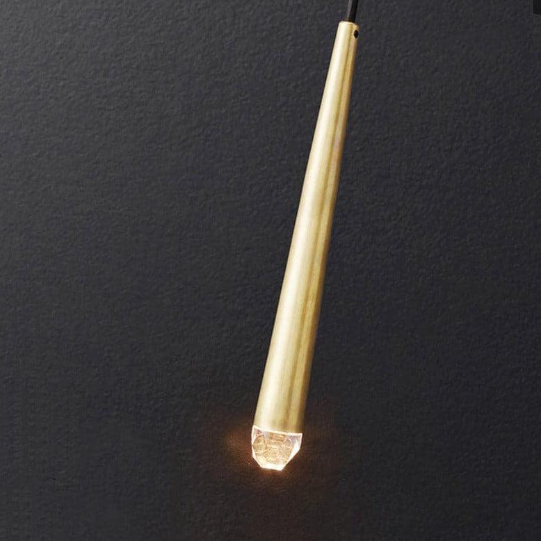 Aquitain Tapered Tubular Solid Brass Wall Sconce 22" H - King Lamps