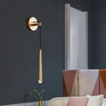 Aquitain Tapered Tubular Solid Brass Wall Sconce 22