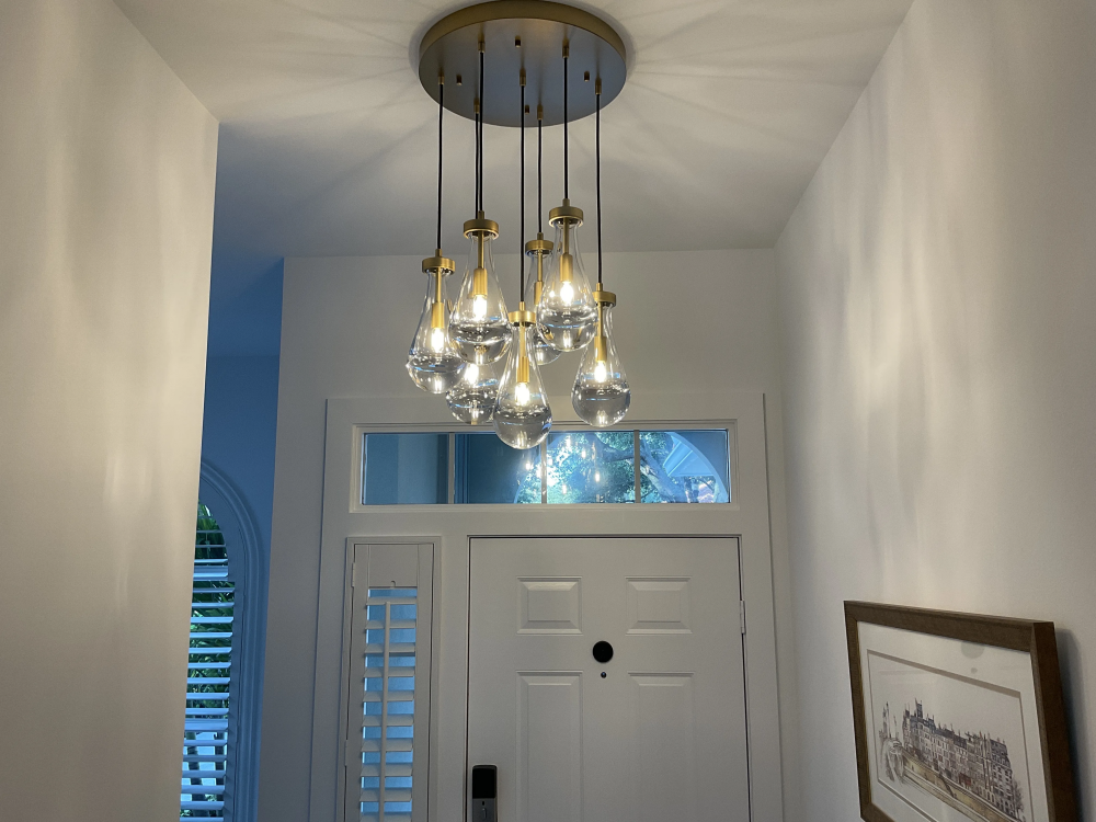 Rain Modern Round Chandelier 18" - King Lamps