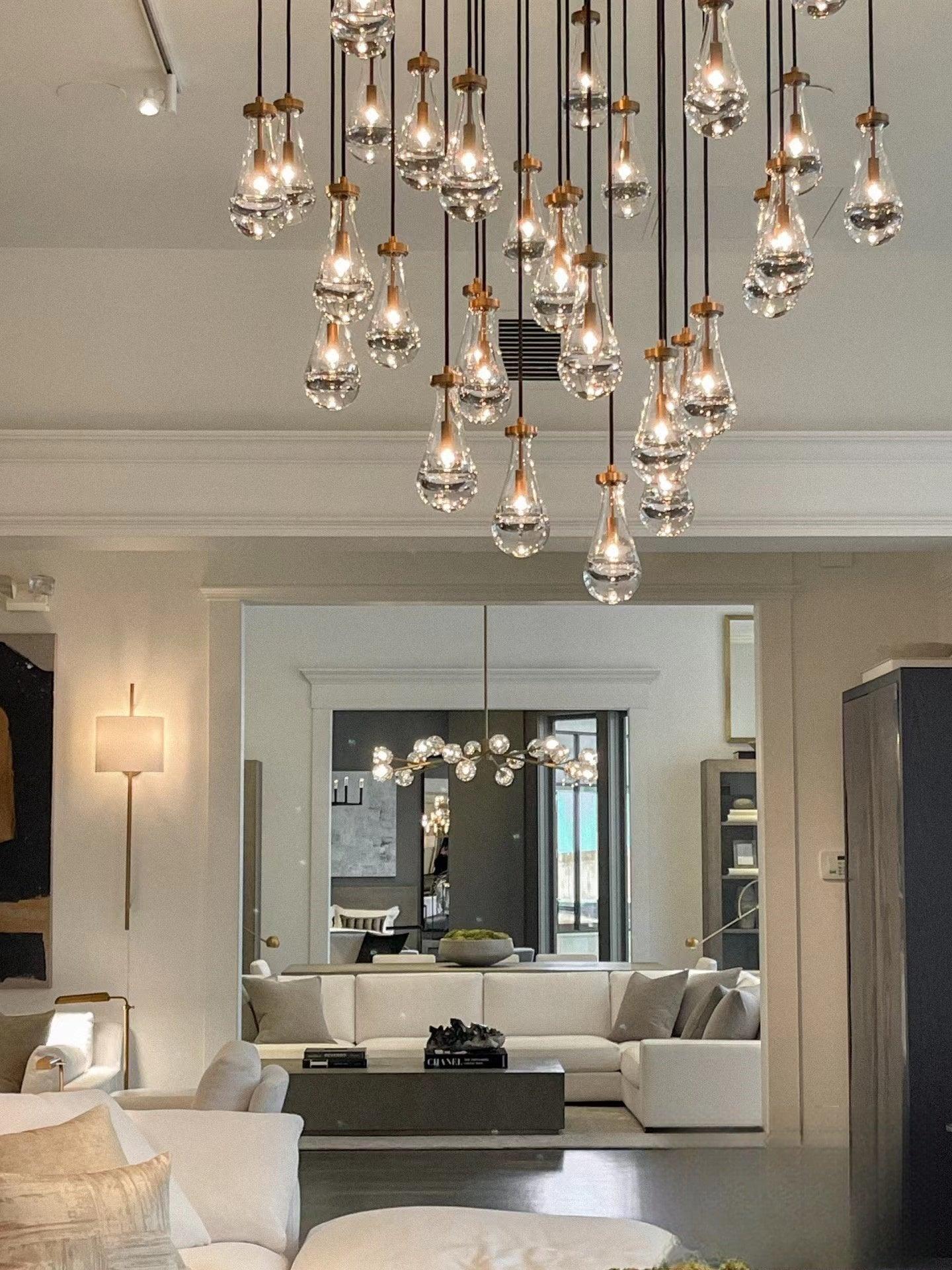 Rain Round Chandelier 47" - King Lamps