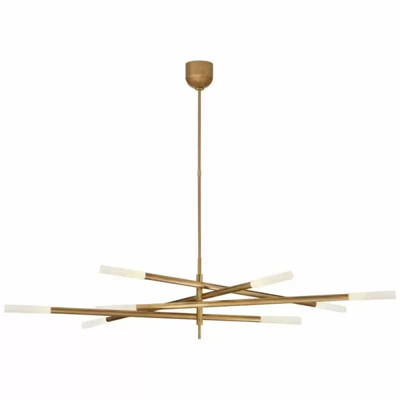 Rousseau 8-Light Linear Chandelier - King Lamps