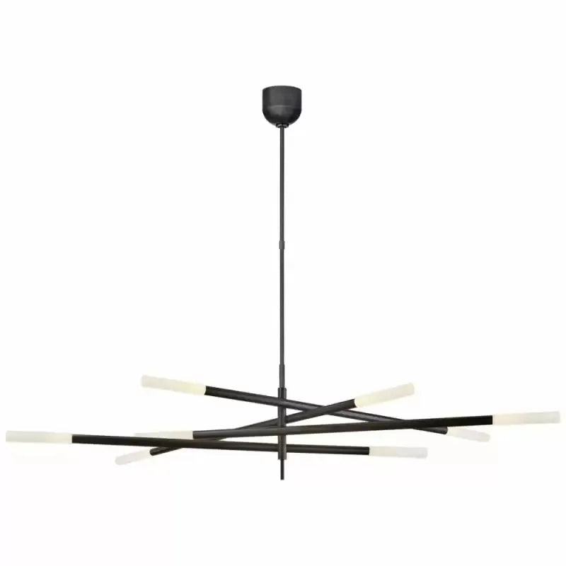 Rousseau 8-Light Linear Chandelier - King Lamps