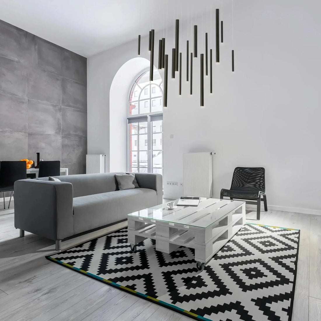 Santana Modern Linear Multi Light Pendant for Kitchen Island - 42"L x 10"W x 1.25"HAntique BrassKing Lamps