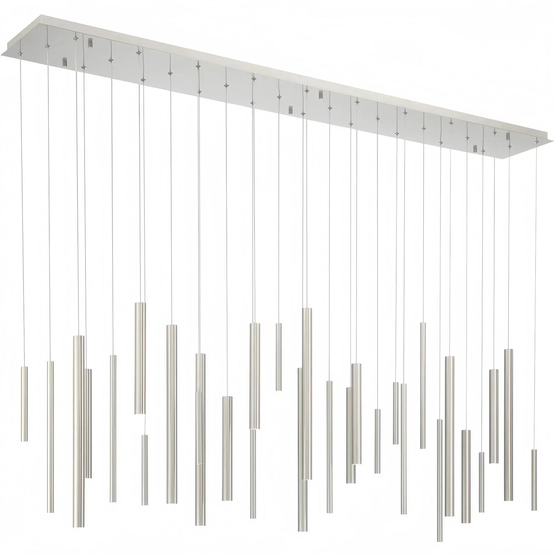 Santana Modern Linear Multi Light Pendant for Kitchen Island - 70.75"L x 8.75"W x 1.25"HSatin NickelKing Lamps