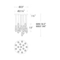 Hibiscas LED Multi Light Pendant Light - King Lamps