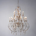 French Vintage Candle Chandelier for Living Room/Bedroom-King Lamps
