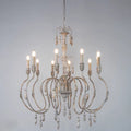 French Vintage Candle Chandelier for Living Room/Bedroom-King Lamps