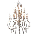 French Vintage Candle Chandelier for Living Room/Bedroom-King Lamps