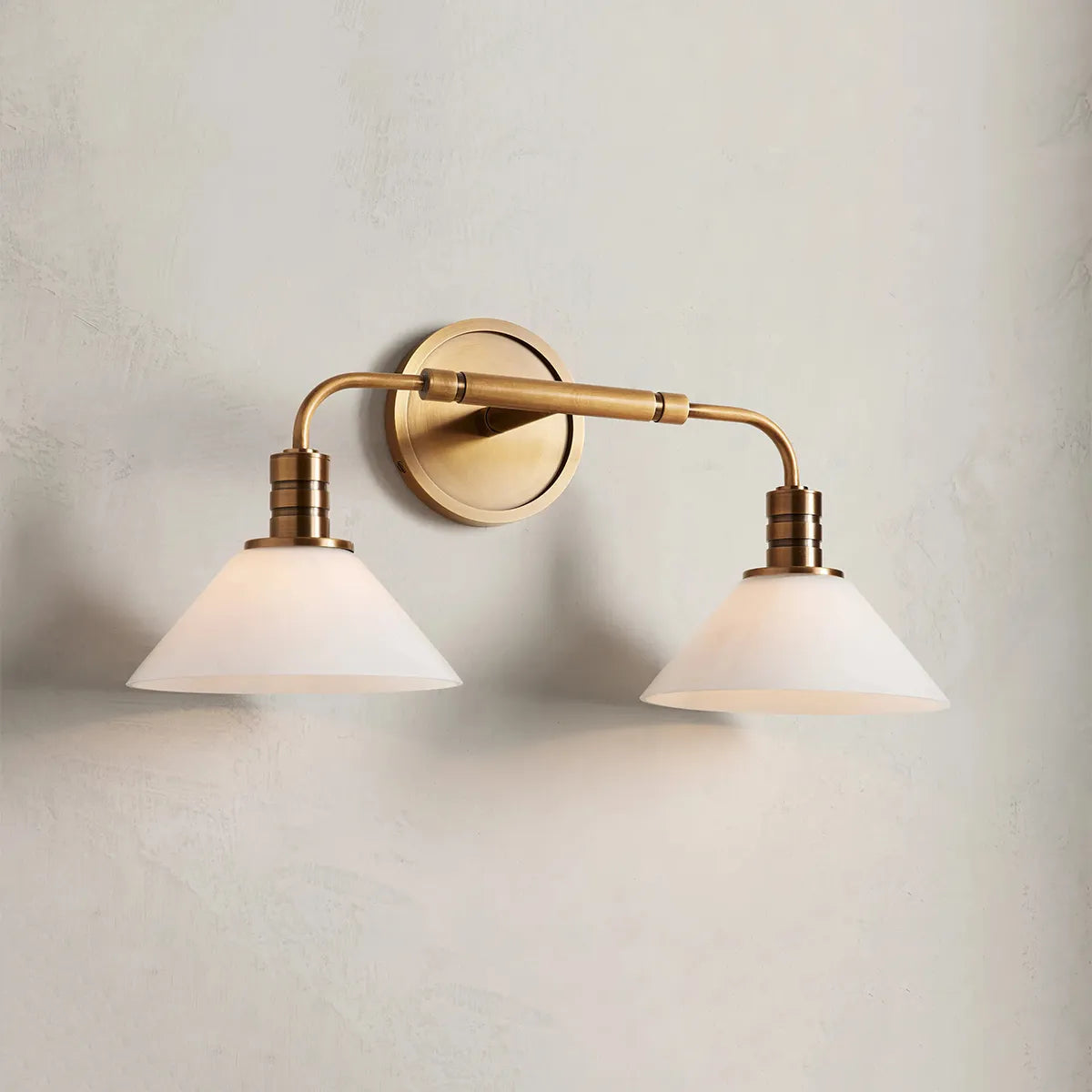 Theron Double Sconce Milk