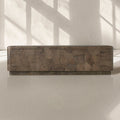 Loranco TV Stand Unit Wood Sideboard Media Console Ash Entryways Storage Cabinet