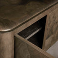 Loranco TV Stand Unit Wood Sideboard Media Console Ash Entryways Storage Cabinet