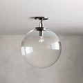 Wescott Globe Flush Mount Bronze Clear