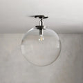 Wescott Globe Flush Mount Bronze Clear