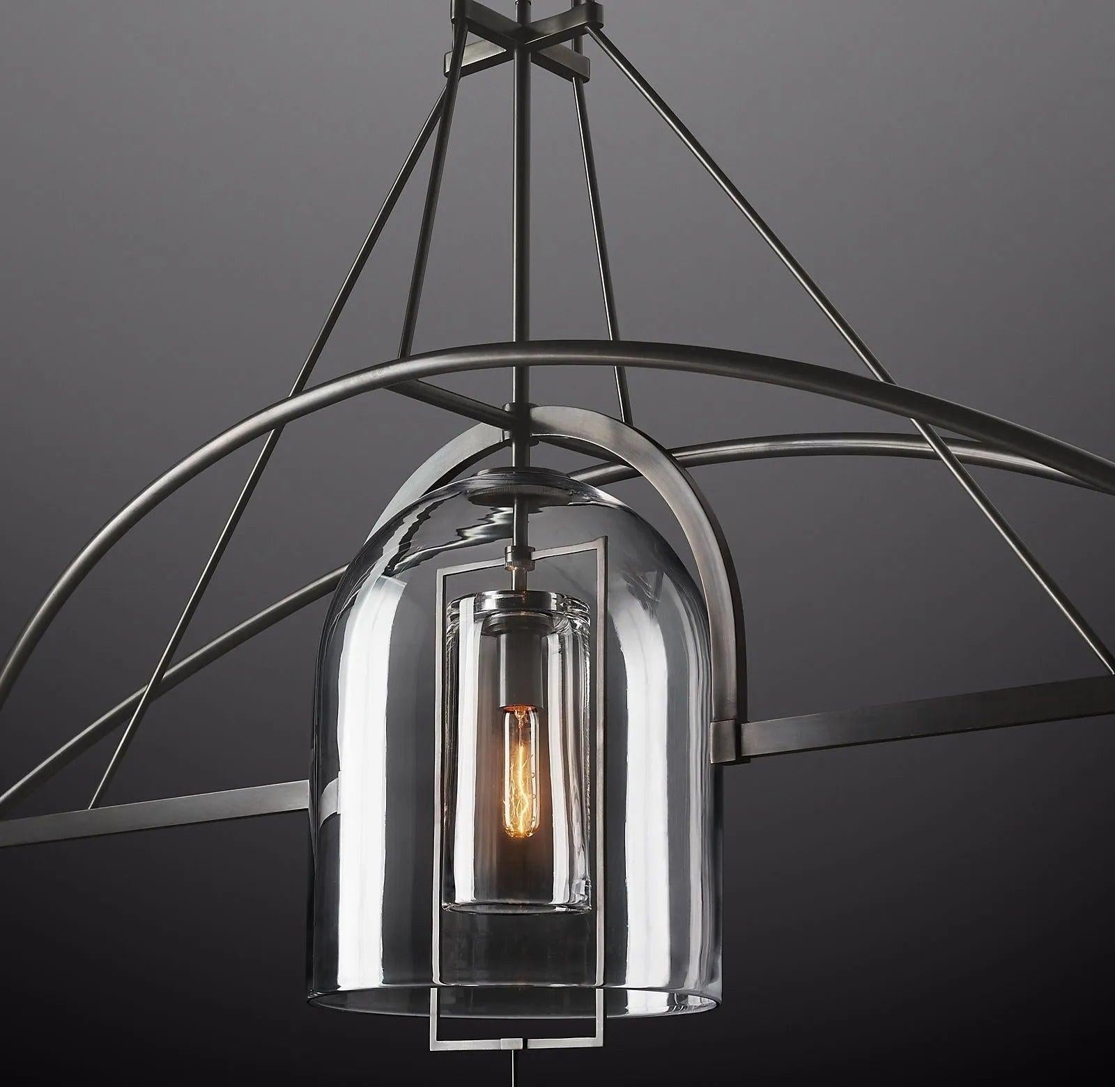 Fulcrum Round Chandelier 61"  3-Lights - King Lamps